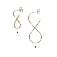 Load image into Gallery viewer, SE915A 18K Gold Plated Infinity Earrings