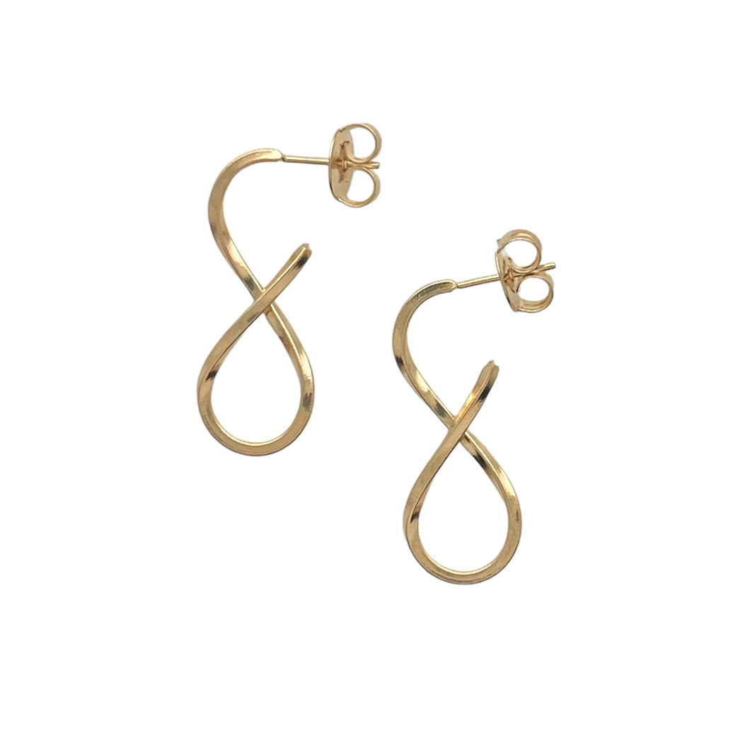 SE915A 18K Gold Plated Infinity Earrings