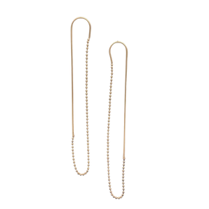 SE919 18K Gold Plated Earrings with chain link design