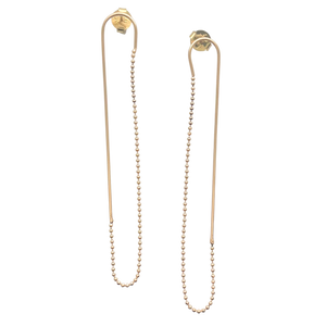 SE919 18K Gold Plated Earrings with chain link design