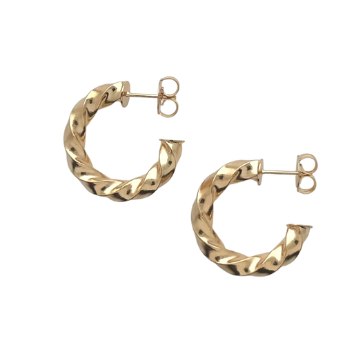 SE922A 18K Gold Plated Hoops