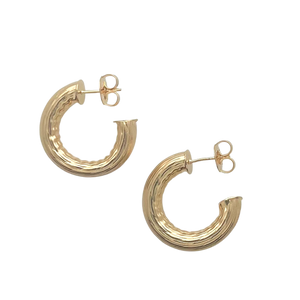 SE923A 18K Gold Plated Hoops