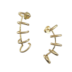SE944 18K Gold Plated "fake cuffs" Earrings