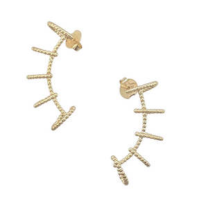 SE945 18K Gold Plated "fake earrings cuff"