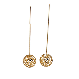 SE950 18K Gold Plated open ball Earrings