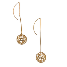 Load image into Gallery viewer, SE950 18K Gold Plated open ball Earrings