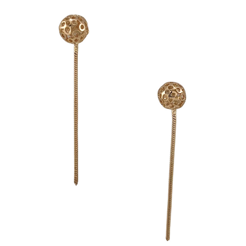 SE952 18K Gold Plated open ball Earrings