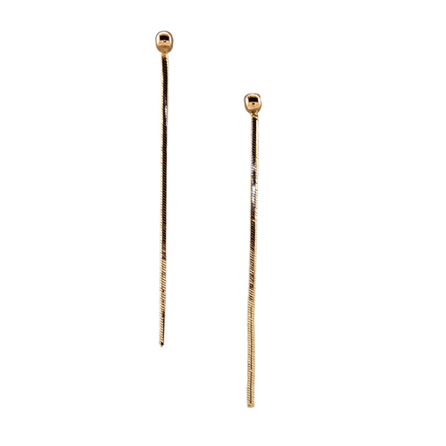 SE953  18K gold Plated Earrings with a chain