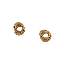 Load image into Gallery viewer, SE983 Knot stud 18K Gold Plated Earrings