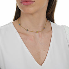 Load image into Gallery viewer, SN390 &quot;Multi evil eye&quot; necklace