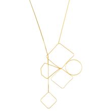 Load image into Gallery viewer, SN387   Geometric Design 18K Gold Plated Necklace