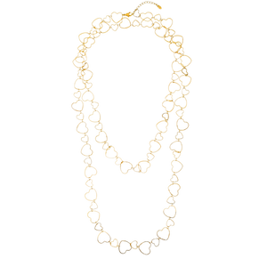 SN393 18k Gold Plated "Heart" chain