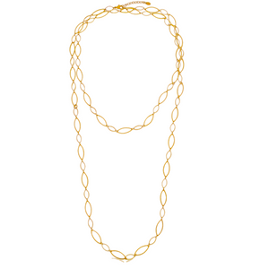 SN394 52'' 18K Gold Plated Chain