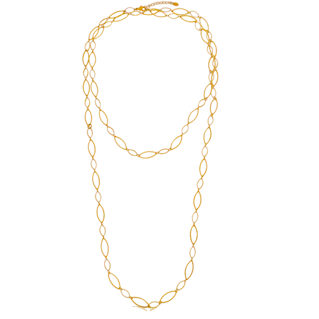 SN394 52'' 18K Gold Plated Chain