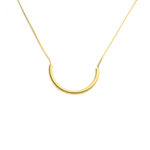 Load image into Gallery viewer, SN413A &quot;Half Circle&quot; 18 K Gold Plated Necklace