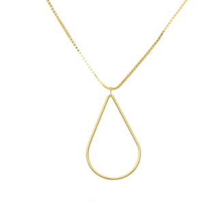 SN413B 18K Gold Plated "Tear Drop" Necklace