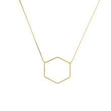 Load image into Gallery viewer, SN414A &quot;Small Trapezoid&quot; geometric 18K Gold Plated Necklace