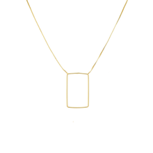 Load image into Gallery viewer, SN414C &quot;Rectangular&quot; Geometric 18K Gold Plated Necklace