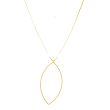 Load image into Gallery viewer, SN415C &quot;Oval Shape&quot; Geometric 18K Gold Plated Necklace