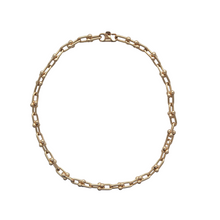 Load image into Gallery viewer, SN422A 16&#39;&#39; horseshoe &quot;U&quot; shape link 18K Gold Plated chain