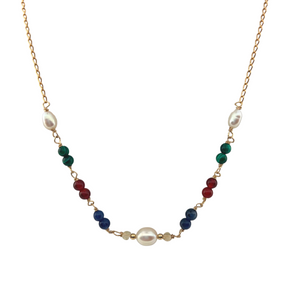 SN432B Assorted Semi Precious Stones Necklace