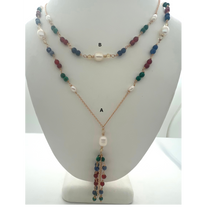 Load image into Gallery viewer, SN432B Assorted Semi Precious Stones Necklace