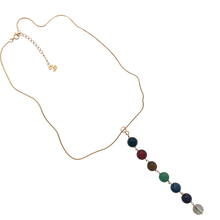 Load image into Gallery viewer, SN433 18K Gold Plated Chain with a 7 Chakras Pendent