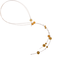 Load image into Gallery viewer, SN434C   Wire Necklace with Citrine Stones