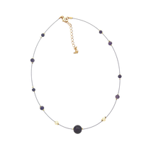 Load image into Gallery viewer, SN435AM 2 in 1 Amethyst and Fresh Water Pearl Necklaces