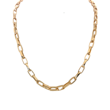 Load image into Gallery viewer, SN436 18K Gold Plated lightweight Paper Clip Chain