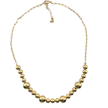 Load image into Gallery viewer, SN442 18k Gold Plated chain with assorted balls