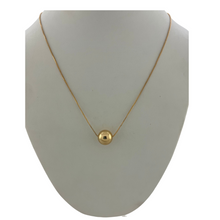 Load image into Gallery viewer, SN444A  18K Gold Plated chain with a 12’’ ball pendent