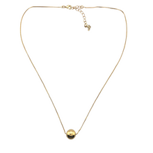 Load image into Gallery viewer, SN444A  18K Gold Plated chain with a 12’’ ball pendent