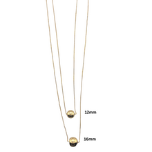 Load image into Gallery viewer, SN444A  18K Gold Plated chain with a 12’’ ball pendent