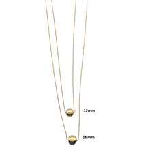 Load image into Gallery viewer, SN444 18K Gold Plated chain with a 16mm ball