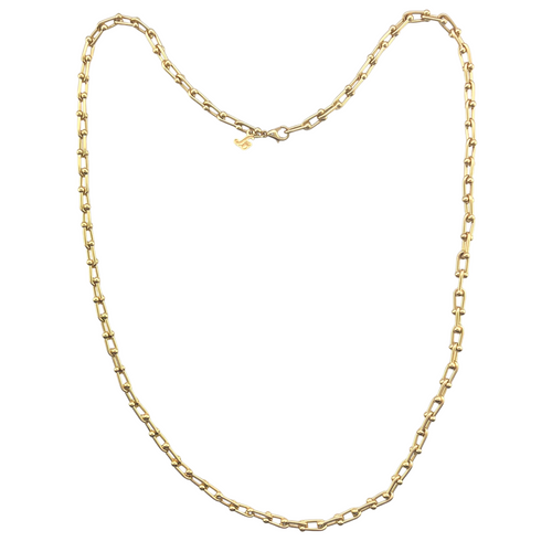 SN447C 22''  small links 18K Gold Plated Chain