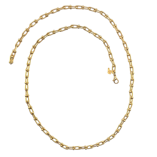 SN447A 16'' small links 18K Gold Plated Chain