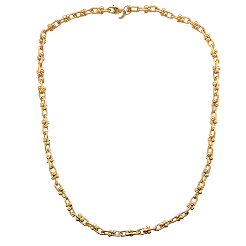 SN450B 20'' medium links 18K Gold Plated Chain