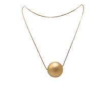 Load image into Gallery viewer, SN452 36&quot; 18K Gold Plated (23mm ball) chain