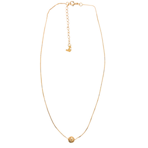 SN453A 18K Gold Plated chain with a 8mm open ball.