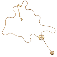 Load image into Gallery viewer, SN454 24&#39;&#39; 18K Gold Plated chain with double balls