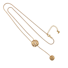 Load image into Gallery viewer, SN454 24&#39;&#39; 18K Gold Plated chain with double balls