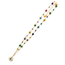 Load image into Gallery viewer, SN461 Evil Eye chain with a Mother of Pearl Pendent