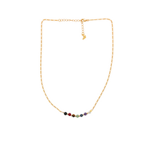 Load image into Gallery viewer, SN462 18K Gold Plated Necklace with semi precious stones