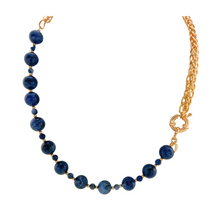Load image into Gallery viewer, SN468SD Sodalite and 18K Gold Plated Necklace