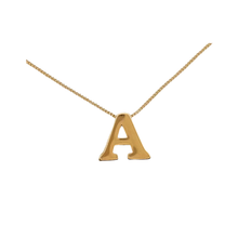 Load image into Gallery viewer, SN472 16&#39;&#39; Chain and 18K Gold Plated Initial Pendant