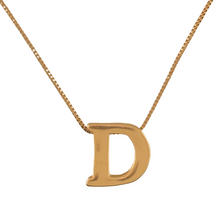 Load image into Gallery viewer, SN472 16&#39;&#39; Chain and 18K Gold Plated Initial Pendant