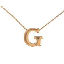 Load image into Gallery viewer, SN472 16&#39;&#39; Chain and 18K Gold Plated Initial Pendant