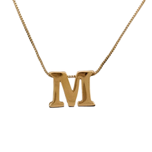Load image into Gallery viewer, SN472 16&#39;&#39; Chain and 18K Gold Plated Initial Pendant