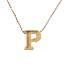 Load image into Gallery viewer, SN472 16&#39;&#39; Chain and 18K Gold Plated Initial Pendant